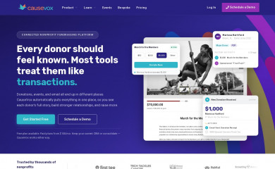 causevox.com screenshot