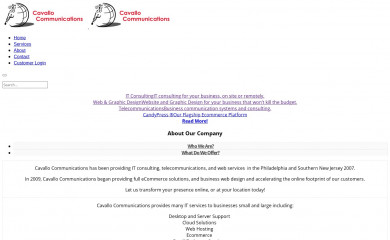 cavallocomm.com screenshot