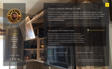 cavemancabinetry.com screenshot