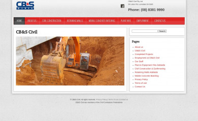 cbandscivil.com.au screenshot