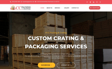 ccpackingandcrating.com screenshot