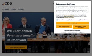 cdu.de screenshot