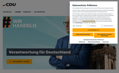 cdu.de screenshot