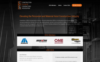 cecacontractors.org screenshot