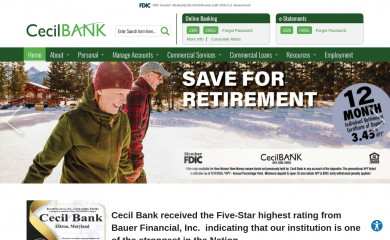 cecilbank.com screenshot