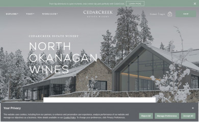 cedarcreek.bc.ca screenshot