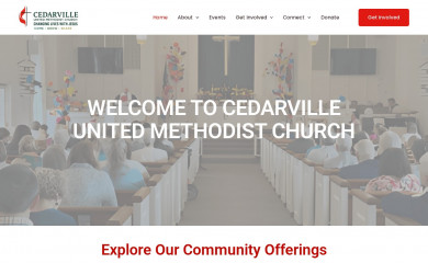 cedarvilleumc.org screenshot