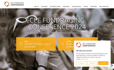 ceefundraising.org screenshot