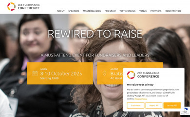 ceefundraising.org screenshot