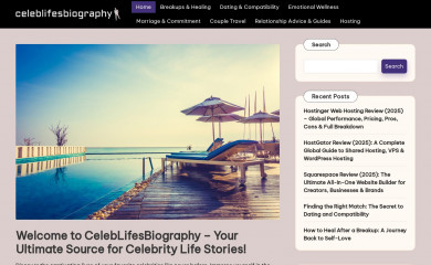 celeblifesbiography.com screenshot