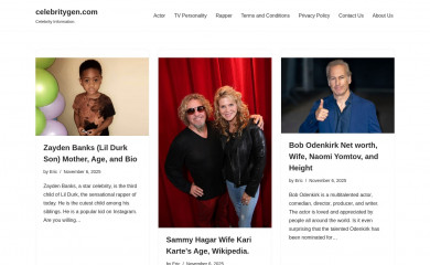 celebritygen.com screenshot