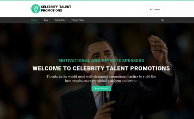 celebritytalentpromotions.com screenshot