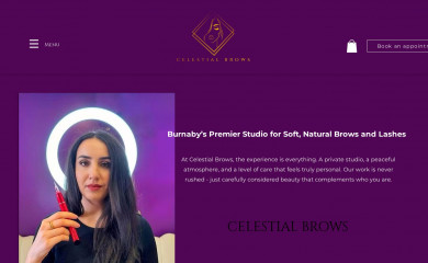 celestialbrows.ca screenshot