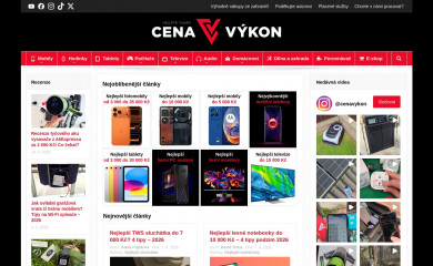 cena-vykon.cz screenshot