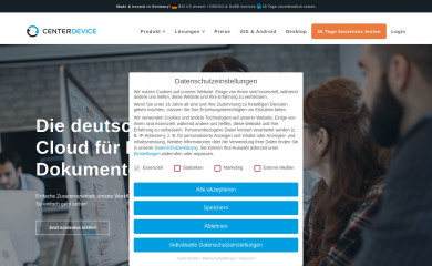 centerdevice.de screenshot