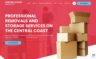 centralcoastremovalist.com.au screenshot