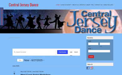 centraljerseydance.org screenshot