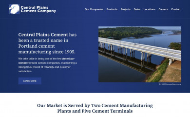 centralplainscement.com screenshot