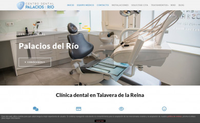 centrodentalpalaciosdelrio.com screenshot