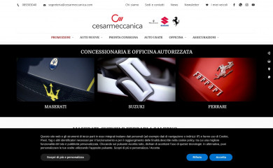 cesarmeccanica.com screenshot