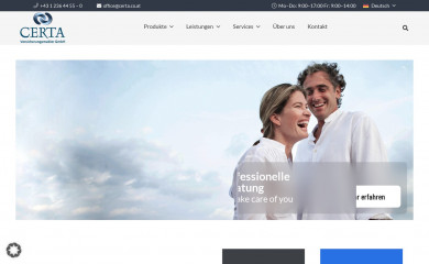 certa.co.at screenshot