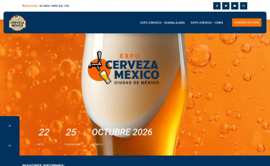 cervezamexico.com screenshot