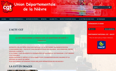cgt58.fr screenshot