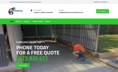 chameleoncontracting.com.au screenshot
