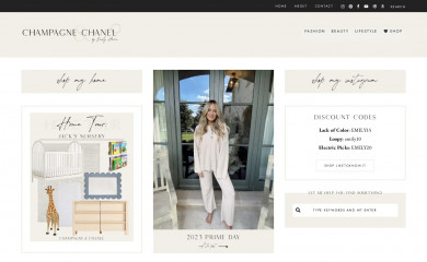 champagneandchanel.com screenshot