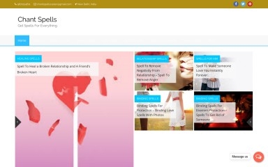 http://chantspells.com screenshot