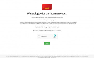 chancellors.co.uk screenshot