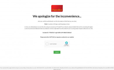 chancellors.co.uk screenshot