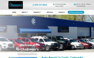 chapmansautomotive.com screenshot