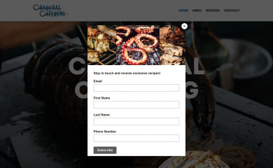 charcoalcatering.net.au screenshot