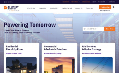 chariotenergy.com screenshot