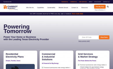 chariotenergy.com screenshot