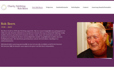 charitystichtingrobbeers.com screenshot