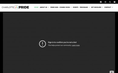 charlottepride.org screenshot