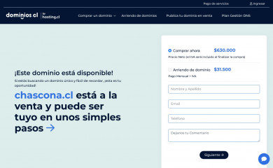 chascona.cl screenshot