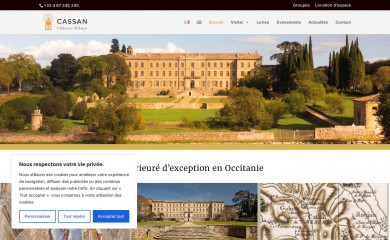 chateau-cassan.com screenshot