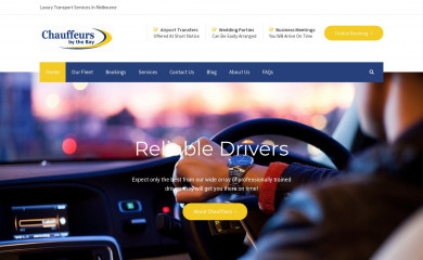 chauffeurs.com.au screenshot