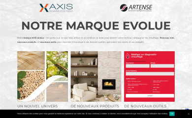 cheminees-axis.com screenshot
