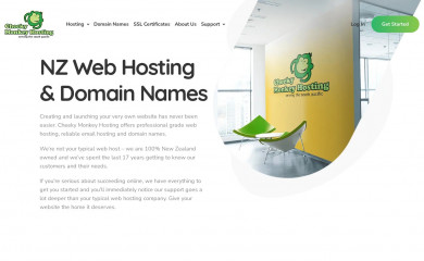 cheekymonkeyhosting.co.nz screenshot