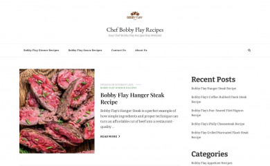 chefbobbyflayrecipes.com screenshot