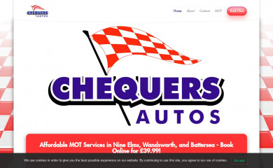 chequersautosltd.co.uk screenshot