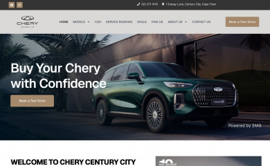 cherycenturycity.co.za screenshot