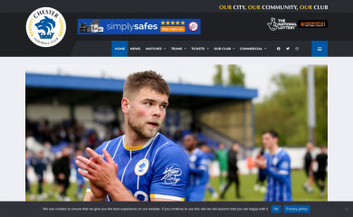chesterfc.com screenshot