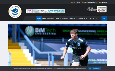 chesterfc.com screenshot