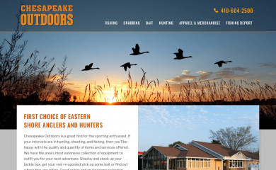 chesapeakeoutdoors.com screenshot