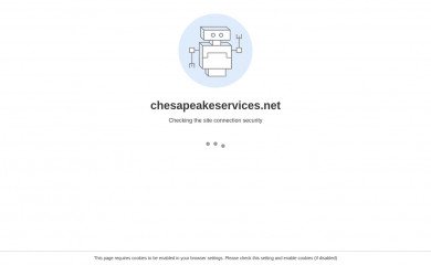 chesapeakeservices.net screenshot